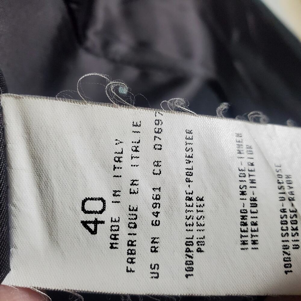 Sisley Vintage Black 4 Button long line blazer jacket Size 40 EU Great condition - Picture 5 of 10